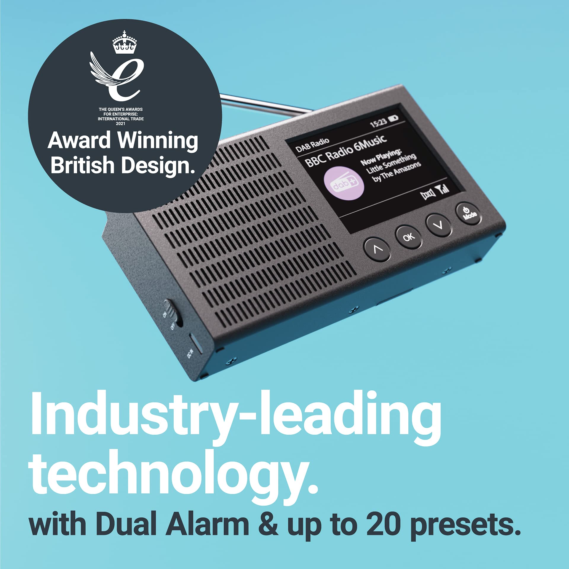 Buy Portable DAB Radio with Bluetooth DAB/DAB+ & FM Radio with