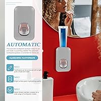 Vista 3 de Zerodeko Instalación fácil de usar del plástico del exprimidor de pasta de dientes del soporte de la pared del cuarto