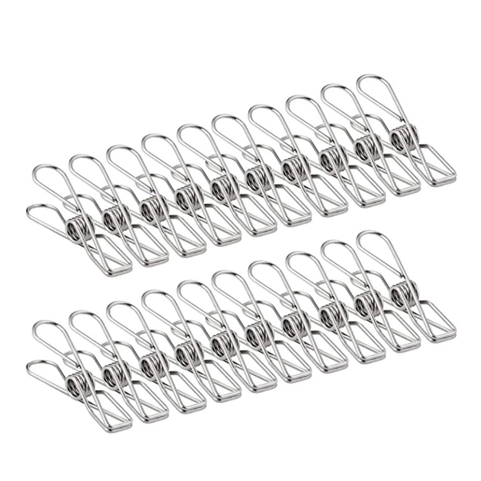 Metal Clothes Pegs 120Pcs Clothespin Clips 5cm 6cm Stainless Steel Washing Hang Metal Home Storage Tool Laundry Clothes for Washing Line Fixing Towel Sock Underwear