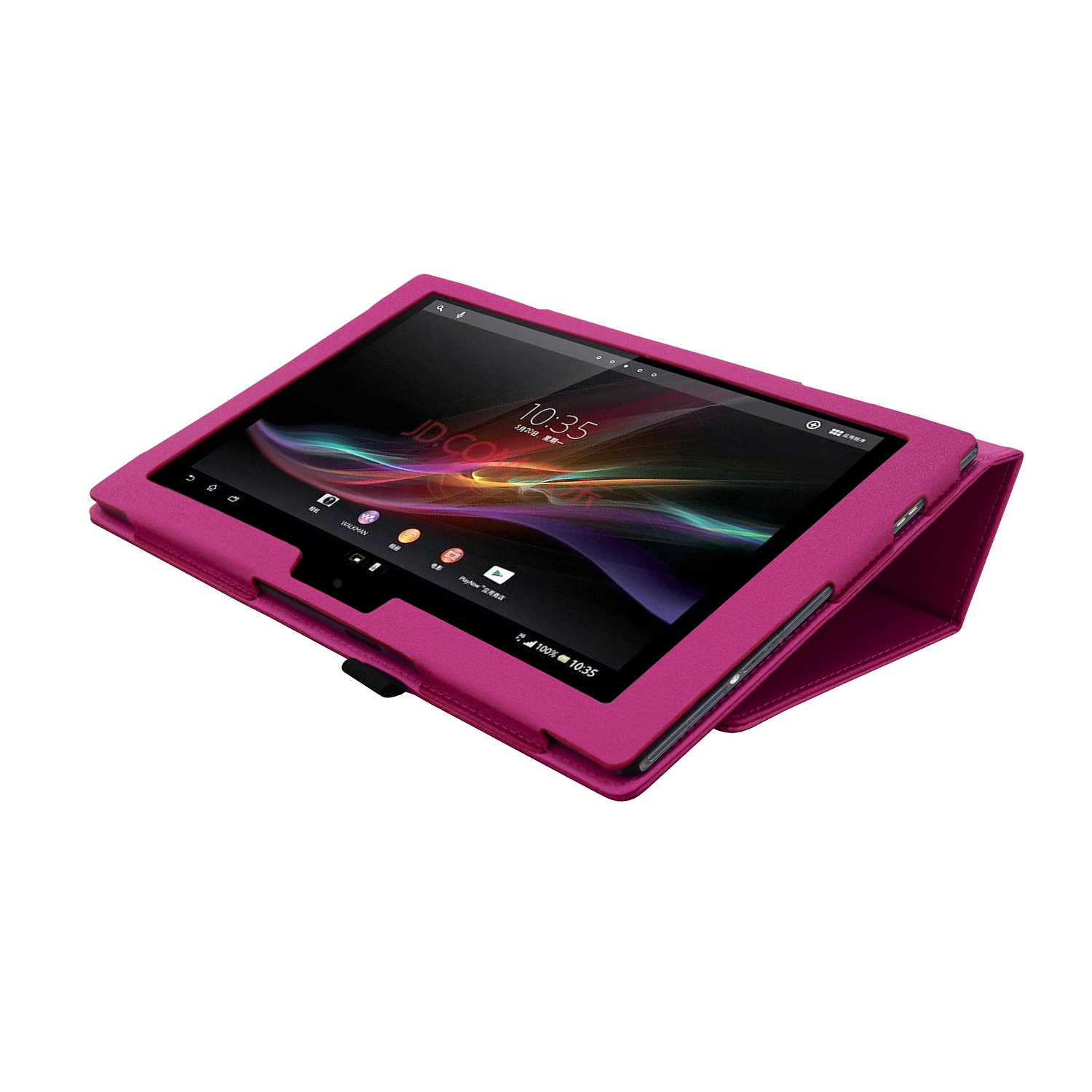 タブレット 本体 + ピンクケース Amazon | Xperia Tablet Z SO-03E ケース【Fitwhiny】 イヤホン