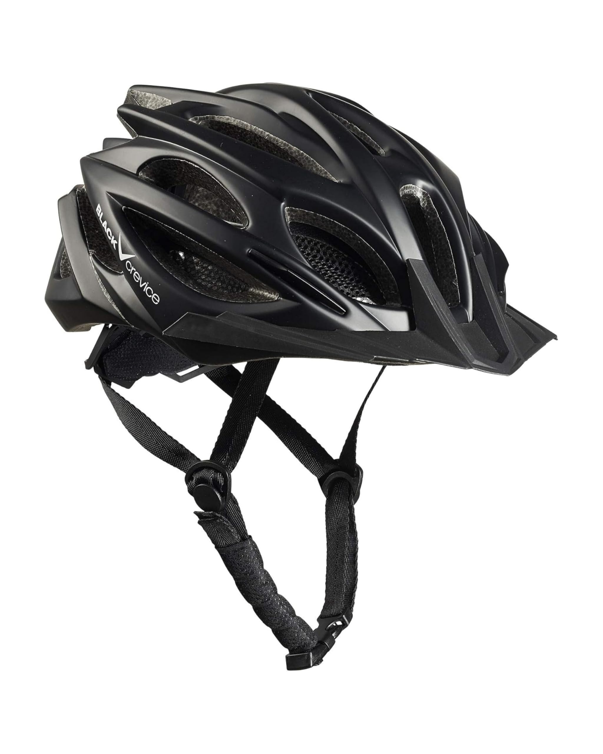 BLACK CREVICE Fahrradhelm Erwachsene I Fahrradhelm I Fahrradhelm Herren & Damen I MTB-Helm I Radhelm Fahrrad-Helm I Atmungsaktiver Fahrradhelm I 