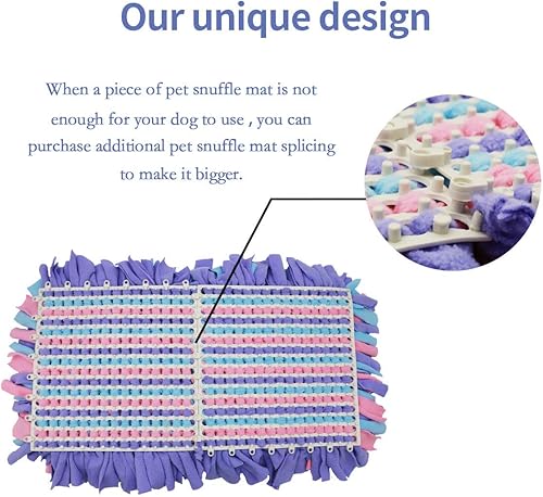 Miniatura 78 de Tapete para olfatear mascotas para perros, tapete de alimentación para perros, tapetes de entrenamiento de nariz para forrajear instinto interactivo