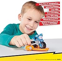 Vista 4 de Loop Hoopla - Motocicleta de juguete con accesorio de tablero de vroomboard, multicolor