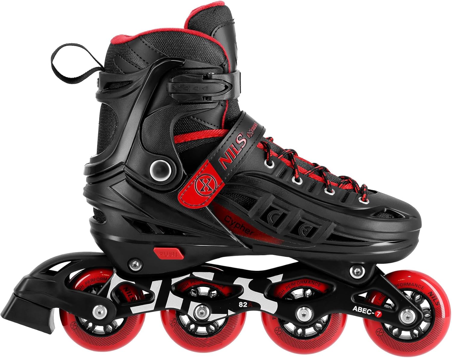 Nils Extreme Cypher NA18811A Inline Skates Black/Red Size 34-38