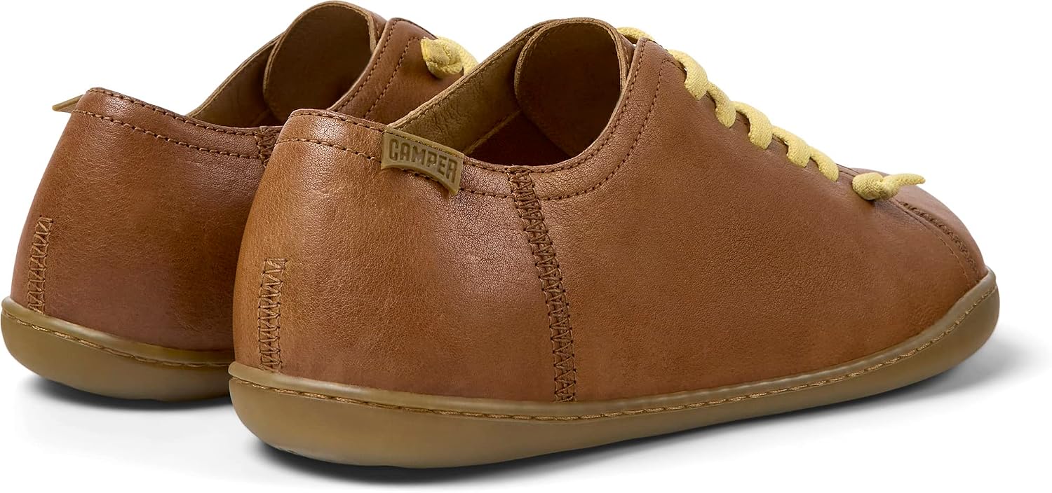 Camper Peu Men’s Fashion Sneakers - Ultra-Comfortable Leather Barefoot Shoes for Men with Comfort Footbed and Breathable Lining, Natural Foot Shape