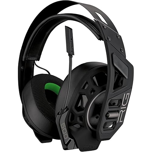 RIG 500 PRO EX Officially Licensed Xbox Gaming Headset with Dolby Atmos 3D Surround Sound for Xbox Series X|S, Xbox One, Windows 10/11-50mm Speaker Drivers Audio Dial - Black