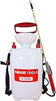 Tabor Tools 1.3 Gallon Pump Sprayer with Telescopic Wand, VITON Seals, Adjustable Nozzle & Shoulder Strap - N50VA Garden Sprayer