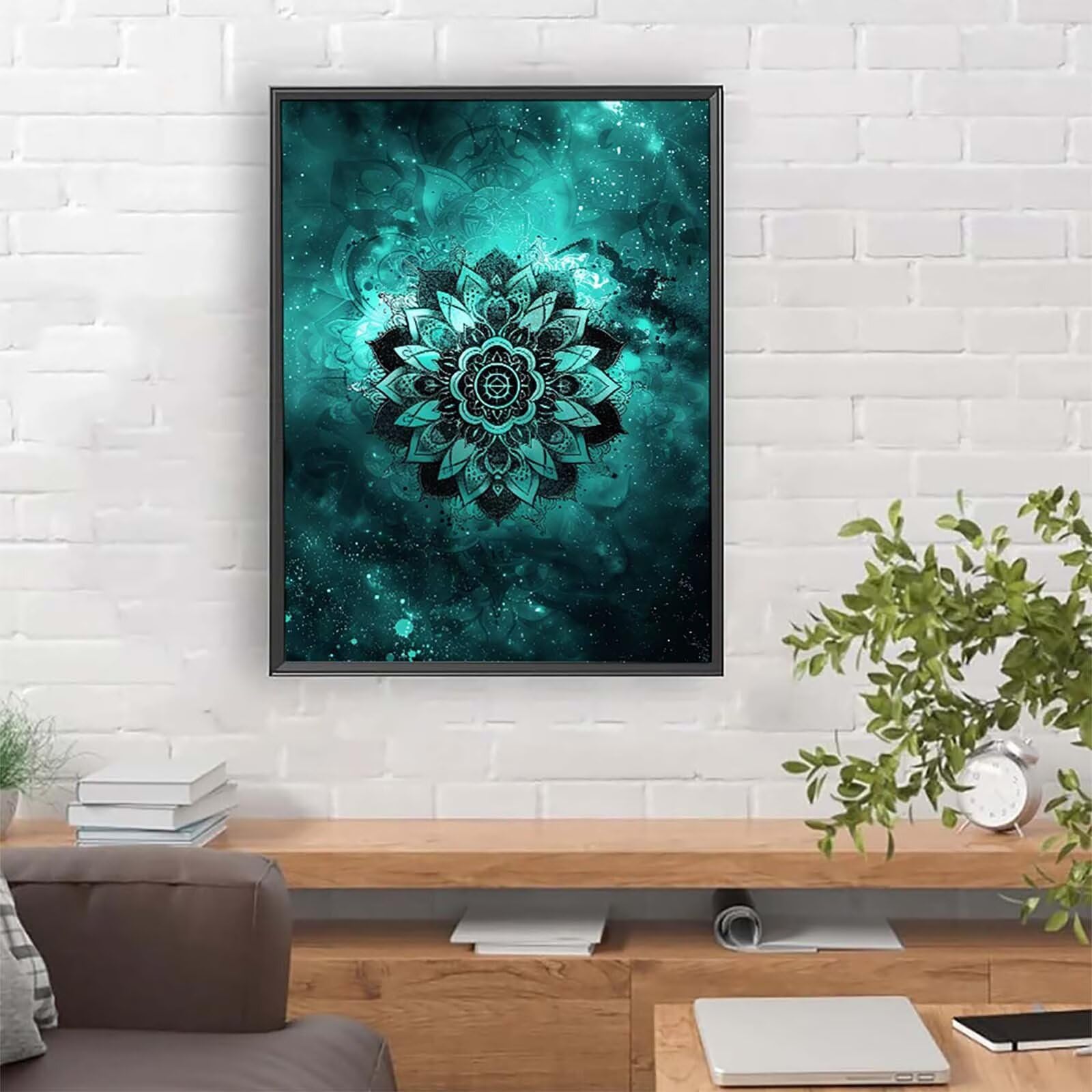 Diamentowy obraz kwiatowy duży diamentowy obraz mandala, kryształowe zestawy dla początkujących, DIY, haft krzyżykowy, rękodzieło, obrazy, haft, rękodzieło, dla dorosłych, dla początkujących