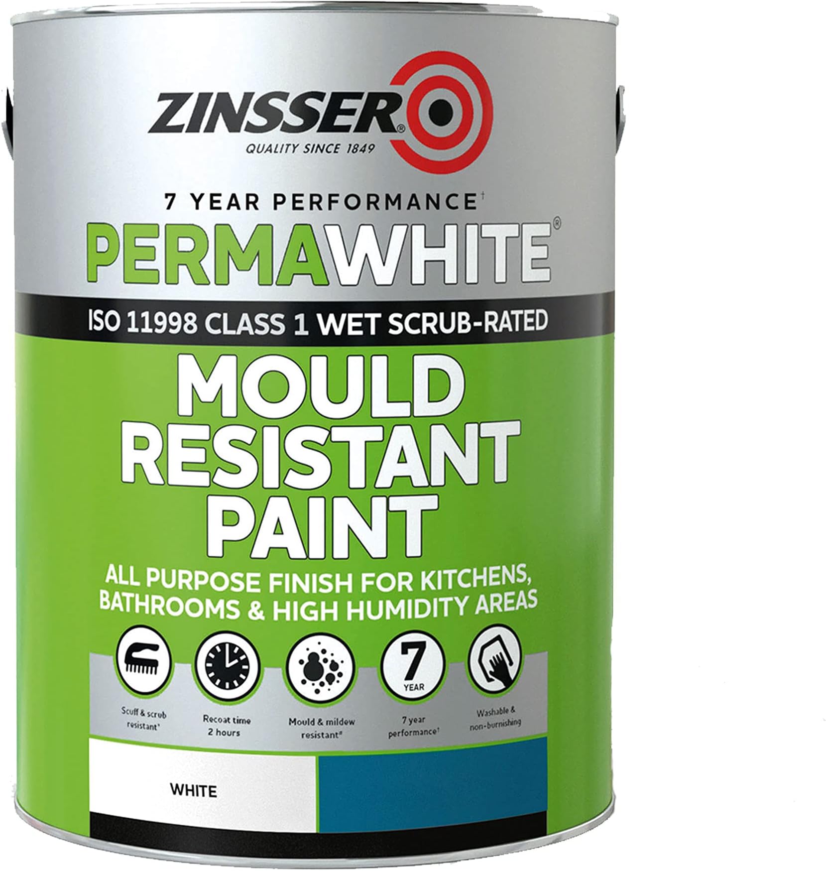 Zinsser BIN PrimerSealer & Stain Killer 2.5 Litre Amazon.co.uk DIY