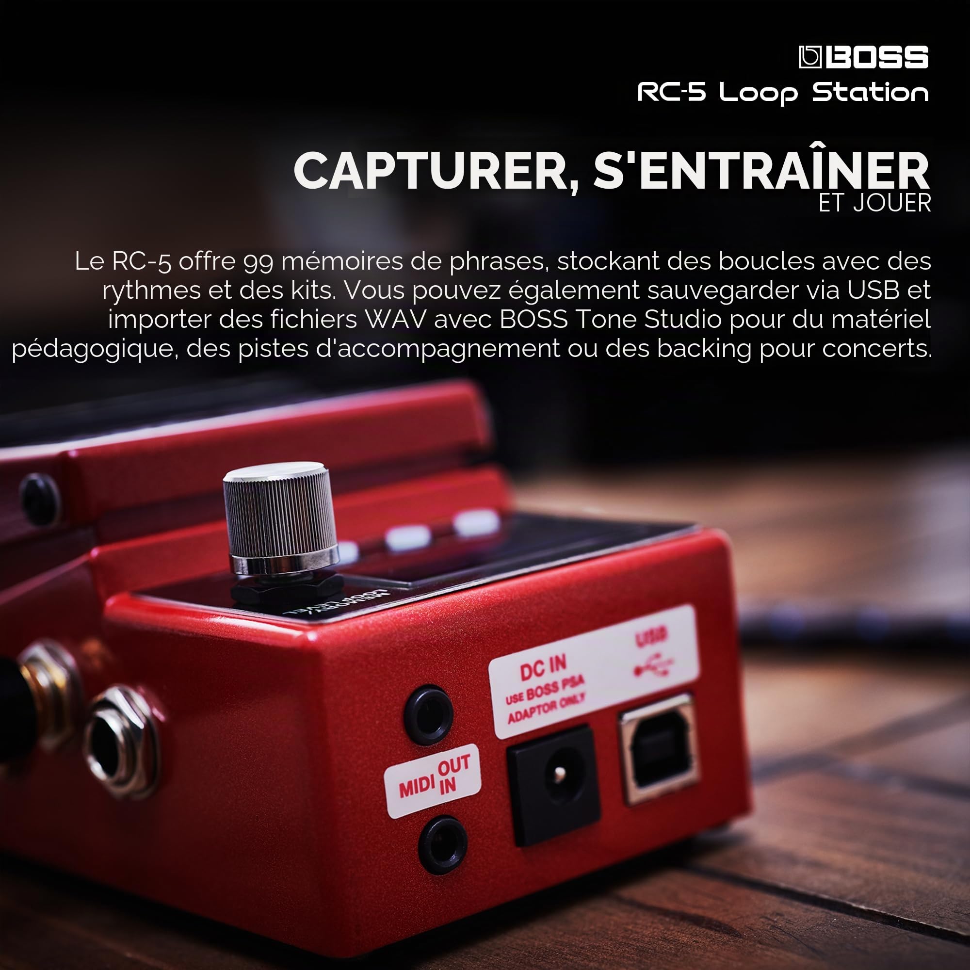 Boss RC-5 Loop Station Pédale d'enregistreur de phrases compactes