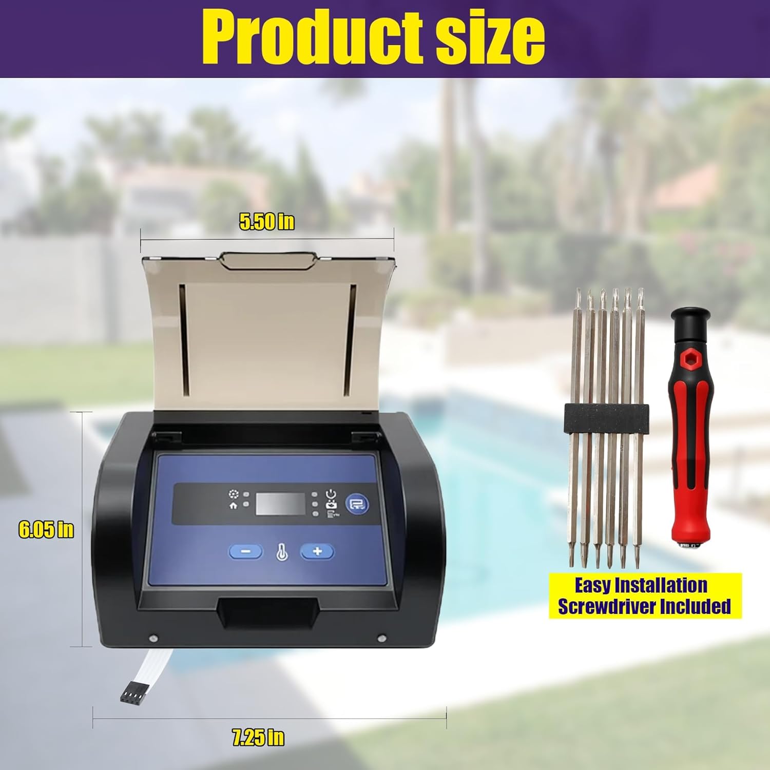 FDXLBKP1932 Bezel Plus Keypad Assembly & Display Board Replacement for Hayward Universal H-Series H150FDN/FDP, H200FDN/FDP, H250FDN/FDP, H300FDN/FDP, H350FDN/FDP, H400FDN/FDP