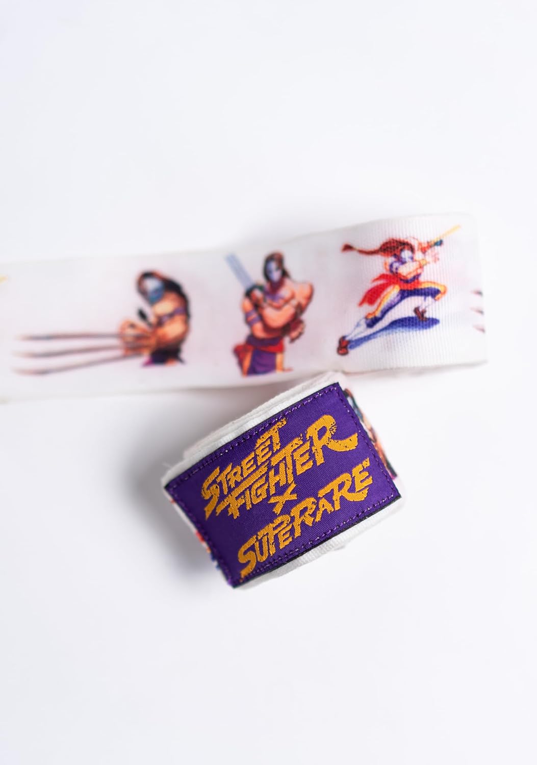 ​​Superare x Street Fighter Hand Wraps for Boxing Gloves - Ryu, Akuma, Sagat, Chun-Li, Guile, Vega, Blanka - Premium Boxing Hand Wraps for Street Fighter Fans