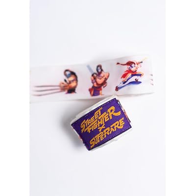 Superare x Street Fighter Hand Wraps for Boxing Gloves - Ryu, Akuma, Sagat, Chun-Li, Guile, Vega, Blanka - Premium Boxing Hand Wraps for Street Fighter Fans