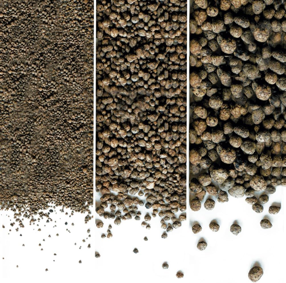 Hydroponic Clay Pebbles Growing Media, 3 Sizes (1-4mm, 4-8mm, 8-16mm), Expanded Clay Aggregate (10 Liters (4MM-8MM))