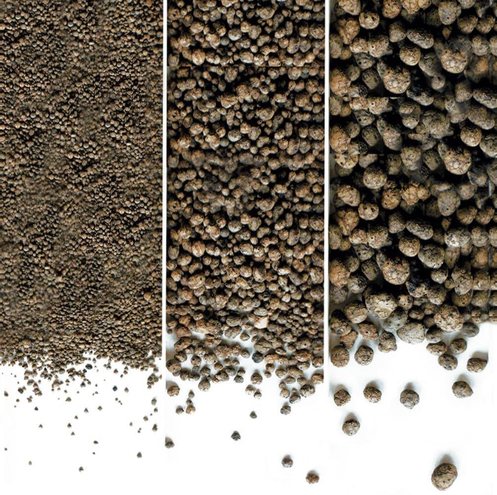 Hydroponic Clay Pebbles Growing Media, 3 Sizes (1-4mm, 4-8mm, 8-16mm), Expanded Clay Aggregate (10 Liters (4MM-8MM))