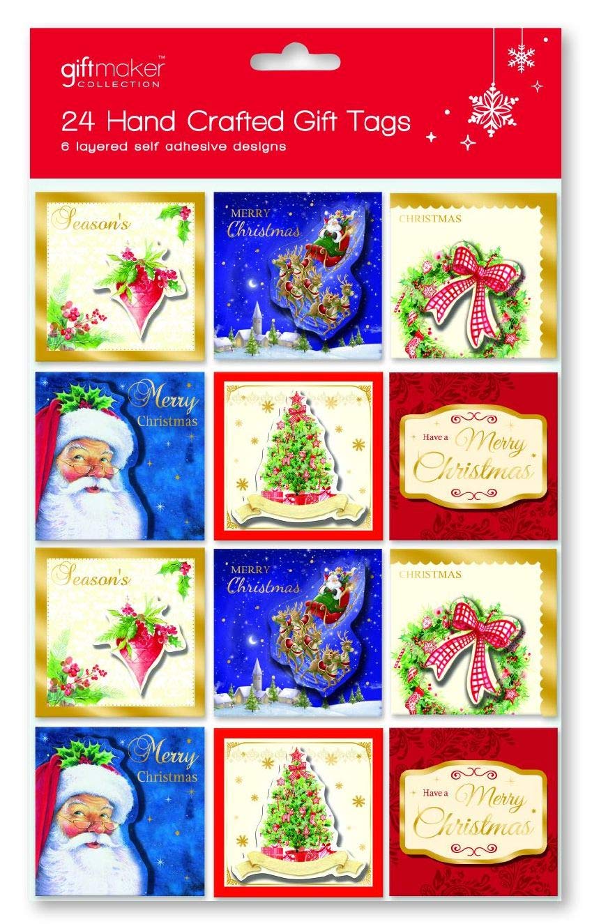 24 Hand Crafted Traditional Gift Tags Xadgt202