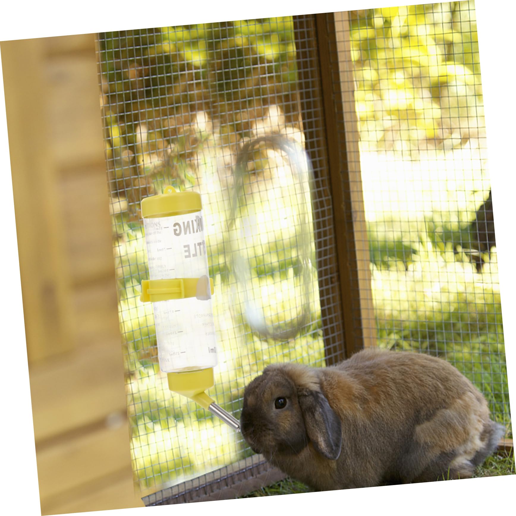 Housoutil 6 Piezas Bebedor de Conejos Bebedero Hamster Bebedero para Conejos Bebedero automático para Conejos Conejillo de Indias alimentador Botella para Beber Botella de Agua el plastico