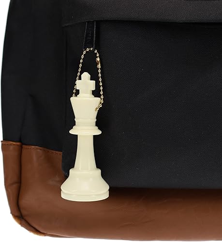 Miniatura 4 de WE Games Juego de llavero a granel, 17 piezas de ajedrez de plástico blanco con cadena, llavero, lindos accesorios de llavero, llavero para hombres,