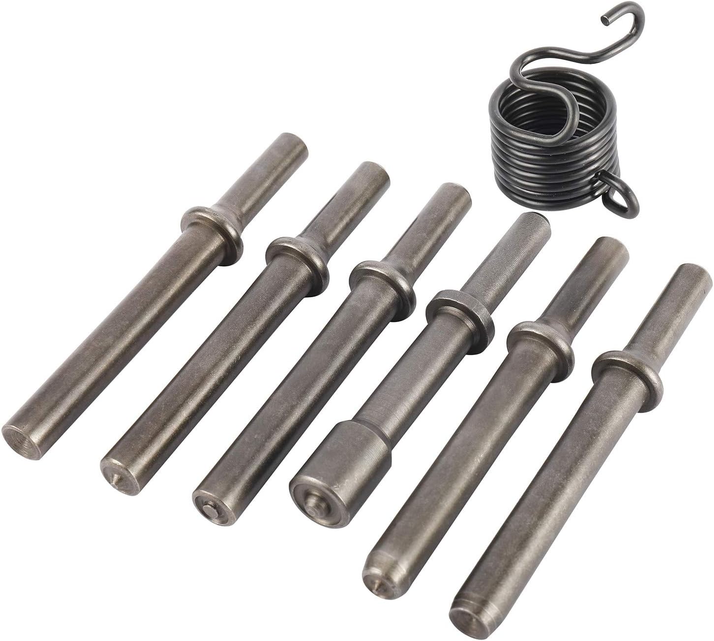 7 Pcs Heavy Duty Smoothing Pneumatic Air Rivet Hammer Tools Steel Air Hammer Chisel Pneumatic Hammer for Hollow Solid Half-hollow Rivet