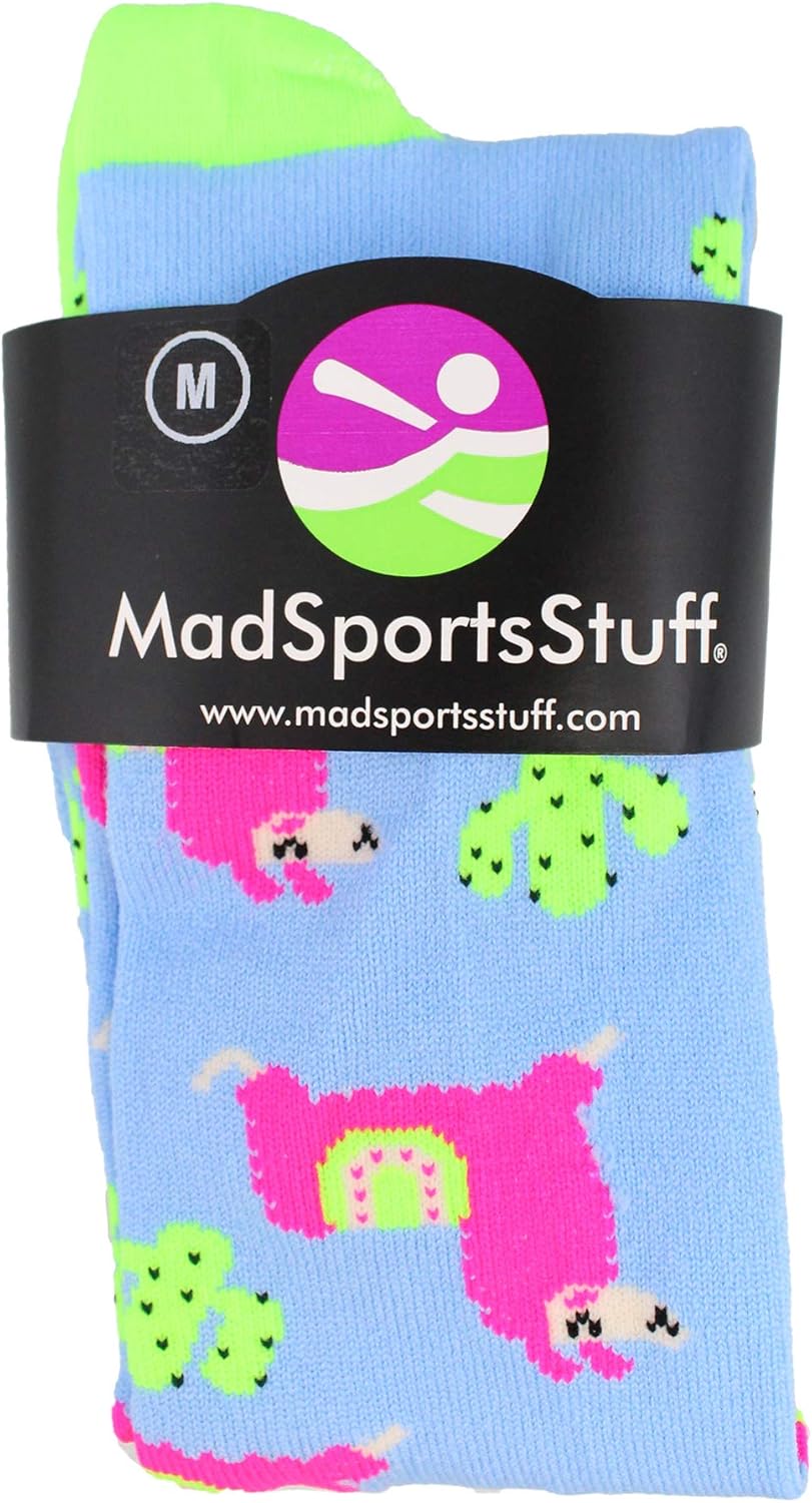 MadSportsStuff Cactus and Llama Socks Over The Calf Length : Sports & Outdoors