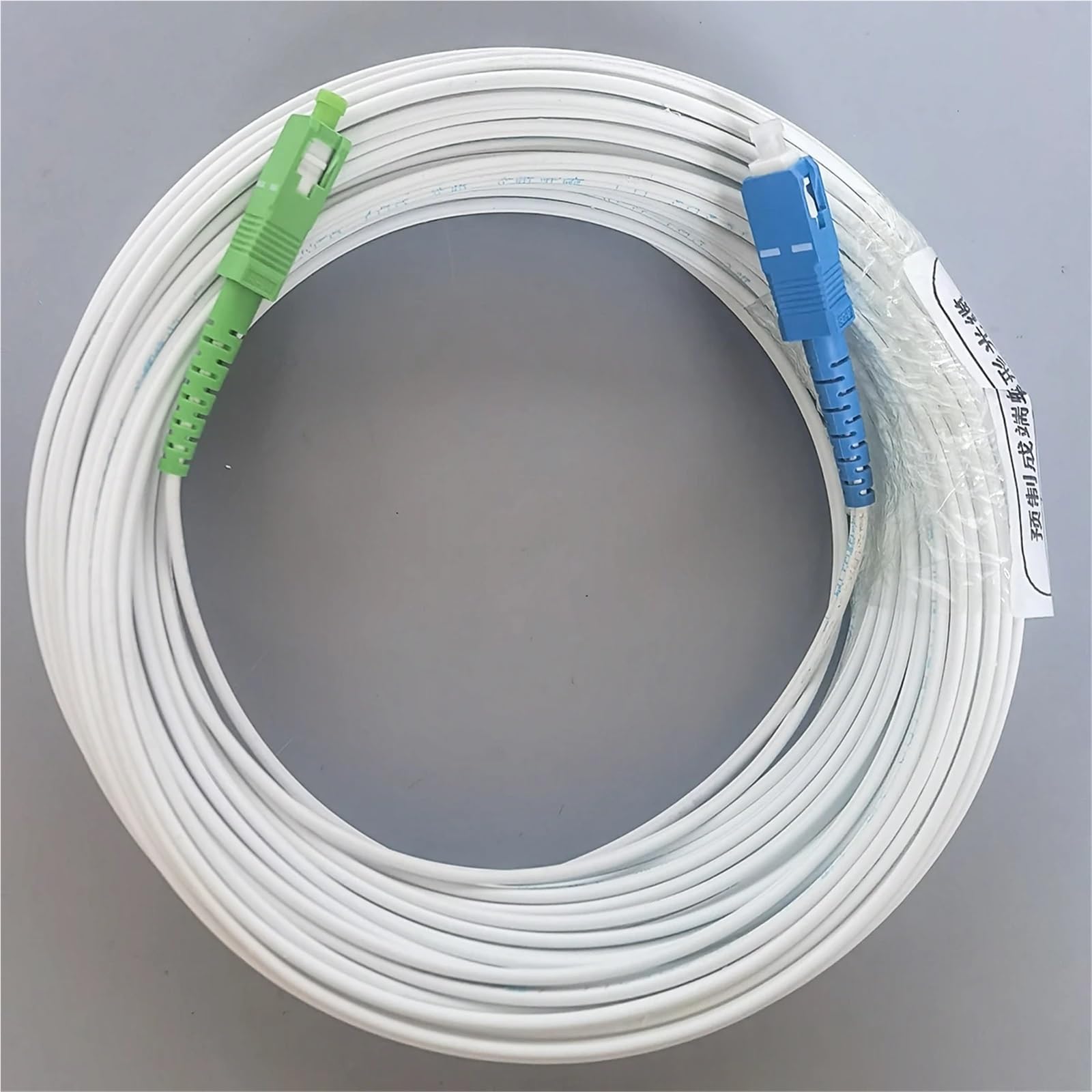 SC-SC/UPC - Câble d'extension à fibre optique simple - 30 à 50 m - Câble de raccordement Simplex - Usage intérieur - Vente en gros (45 m)