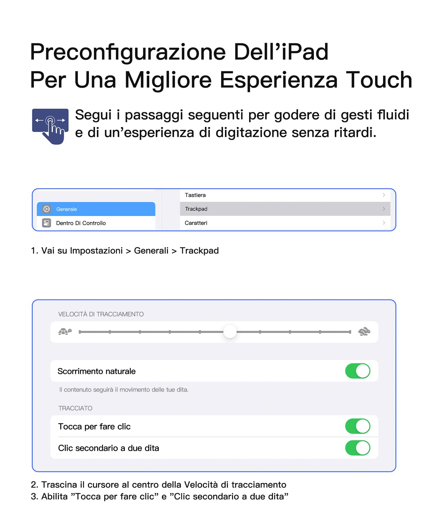 Inateck Custodia Tastiera per iPad 10a/11a Gen (2025 A16), Air 11" M4/M3/M2, Air 6/5/4a, Pro 11 4a-1a, 7 Colori Retroilluminate, Tastiera Ultralight Rimovibile con Touchpad, AceTouch KB04122-RGB,Blu