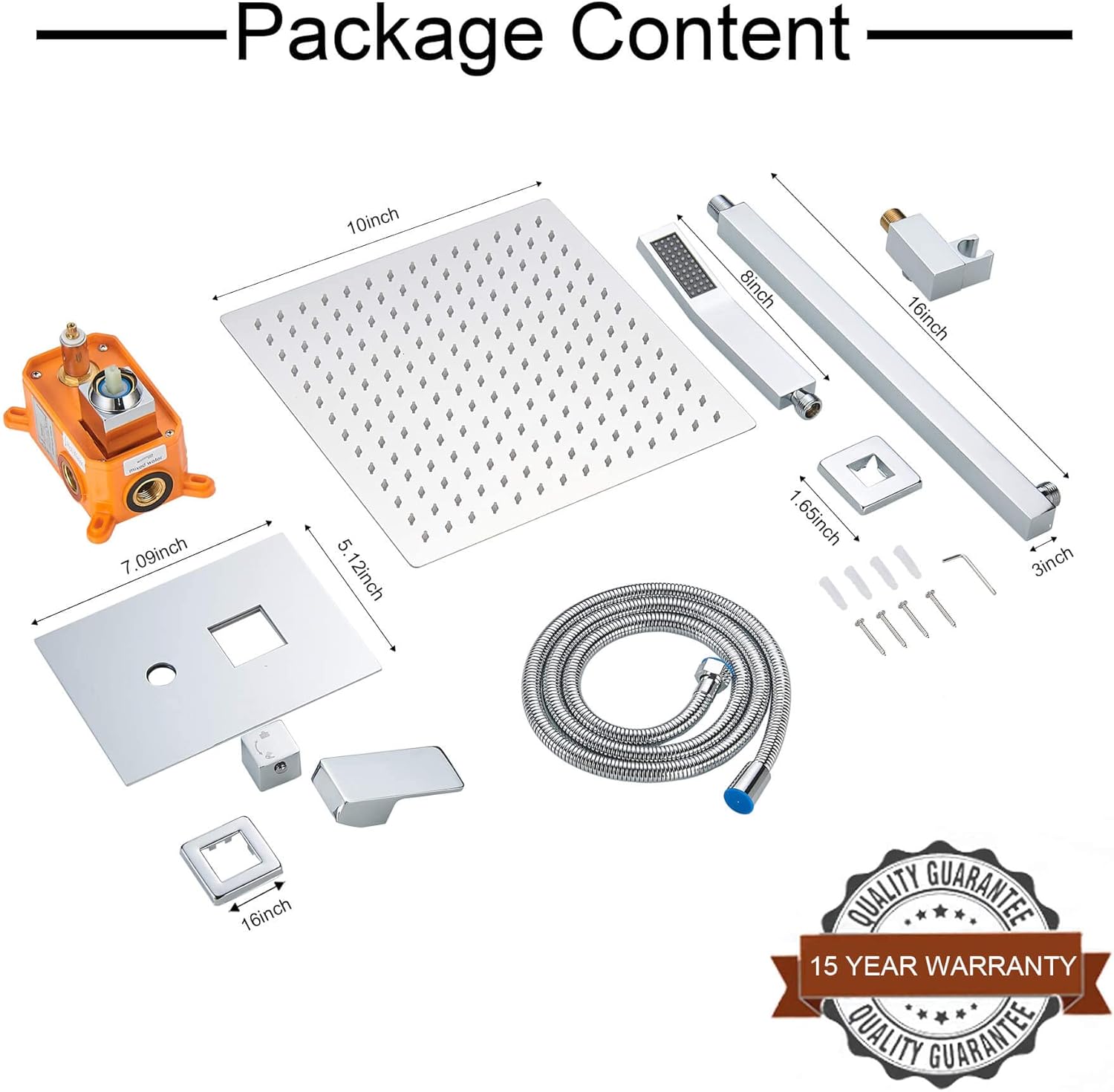 Exclusive Discount 🔥 Jcrob Shower Faucets Sets Complete (10 Inch Chrome), Rain Shower Head with Handheld Shower, High-Pressure Square Shower System for Bathroom, Dual Shower Combo Set with Pressure Balance Valve 80% Off Discount Jcrob Shower Faucets Sets Complete (10 Inch Chrome), Rain Shower Head with Handheld Shower, High-Pressure Square Shower System for Bathroom, Dual Shower Combo Set with Pressure Balance Valve