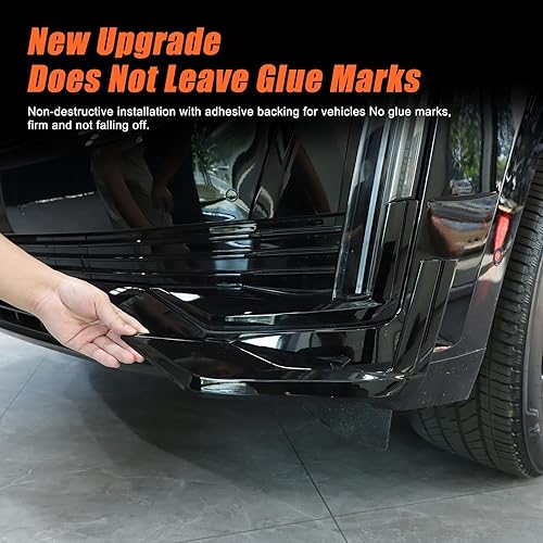 Miniatura 5 de Cubierta de esquina inferior para parachoques delantero compatible con Cadillac Escalade 2021 2022 2023, accesorio de moldura de rejilla lateral