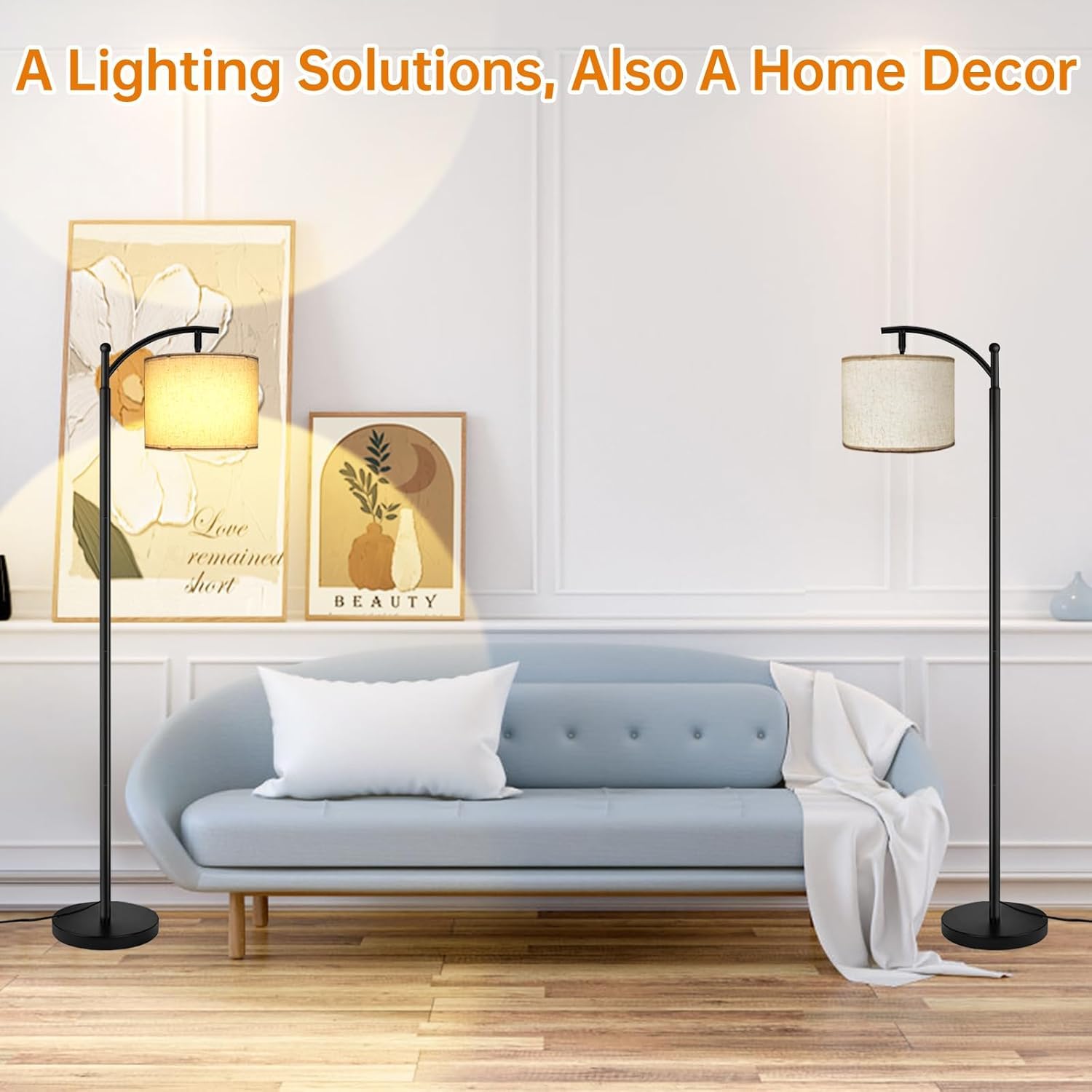 marctronic Lampada da Terra con Telecomando, LED Piantana 12 temperature di colore 9W E27 Luminosità Continua,Lampade da Pavimento con Lampadina Dimmerabile da per Soggiorno,Camera da Letto,Ufficio