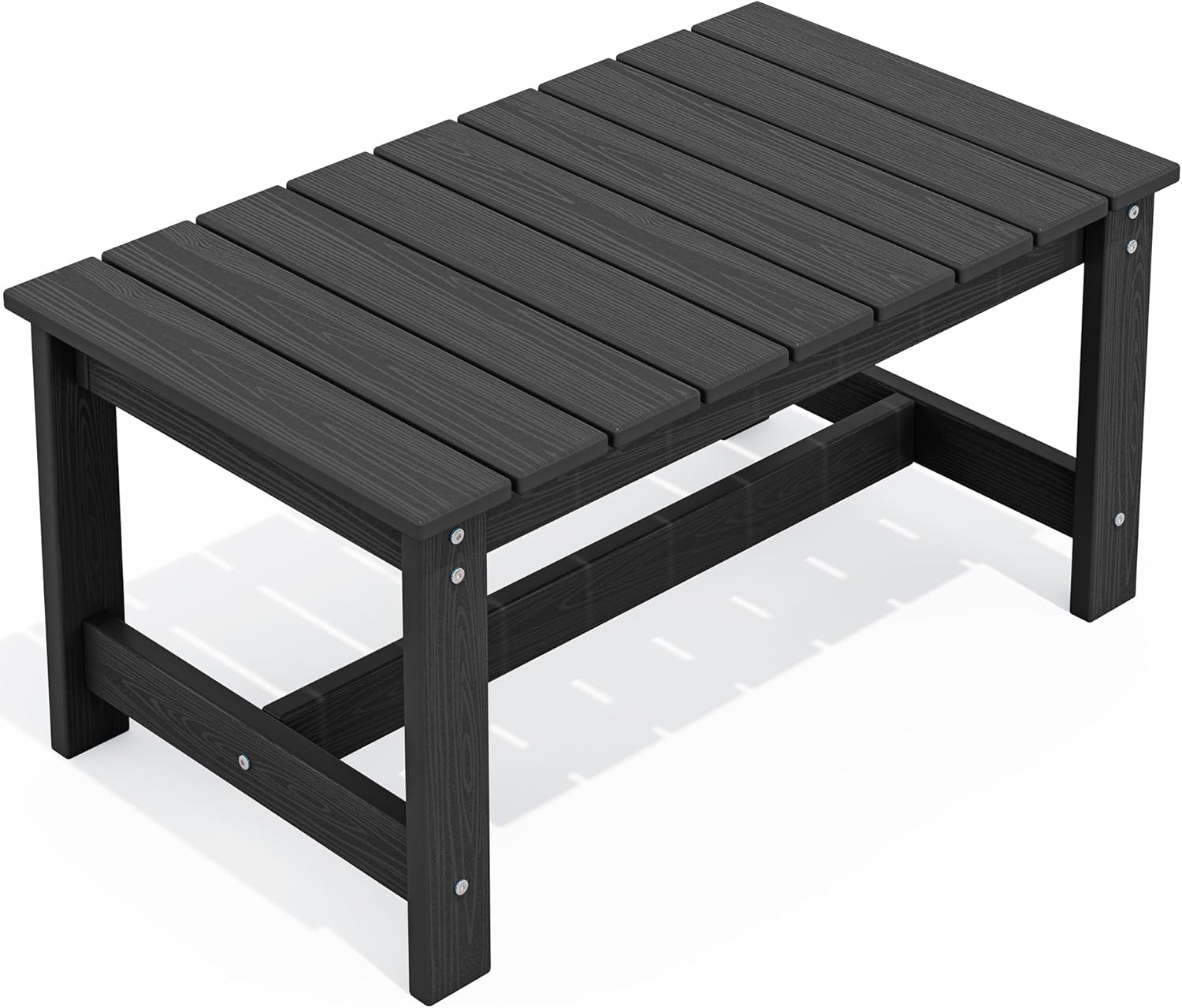SERWALL Outdoor Coffee Table, HDPE Patio Coffee Table for
