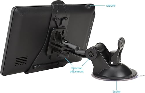 Miniatura 4 de Navegación GPS con pantalla táctil de 7 pulgadas para automóvil, camión y RV con mapas 2025 - Alertas de advertencia de velocidad y luz roja -