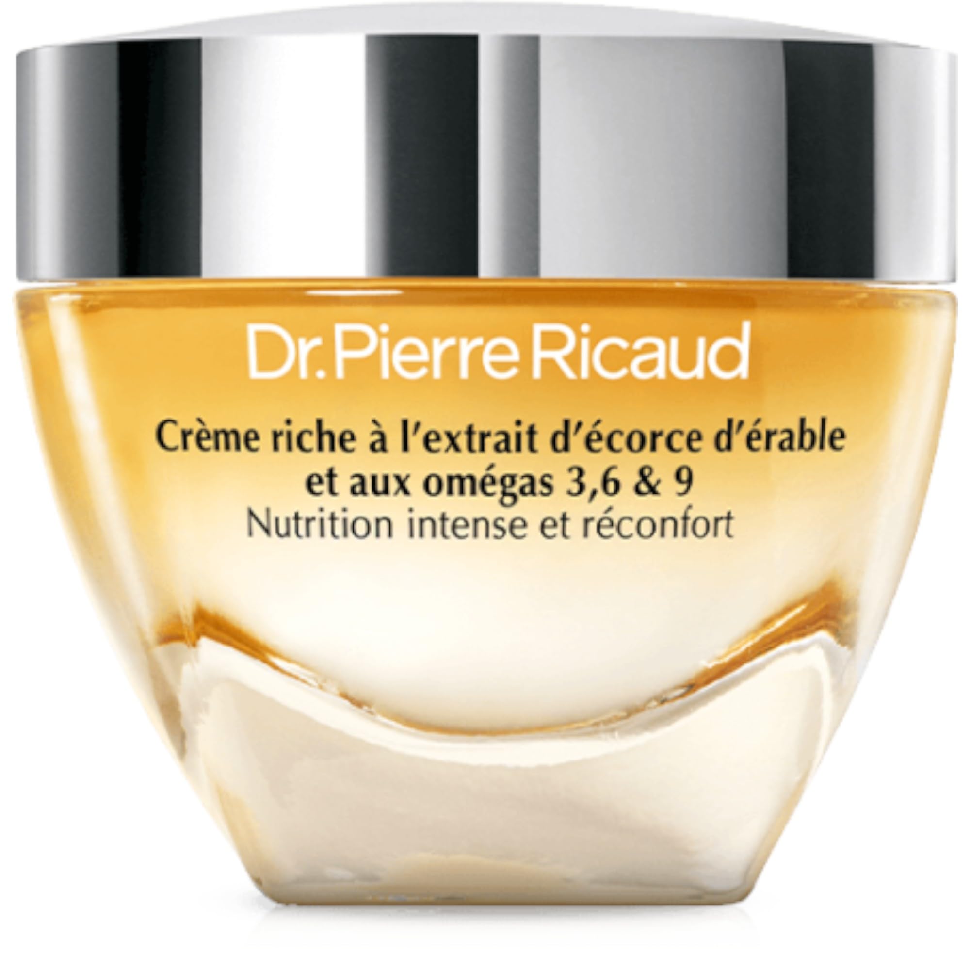 Dr Pierre Ricaud Crème Riche Nutrition Intense Réconfort 40ml | Protecteur, Omégas 3-6-9, Extrait d'écorce d'érable, Texture non grasse, Peau sèche, Soin anti-âge pour Femme