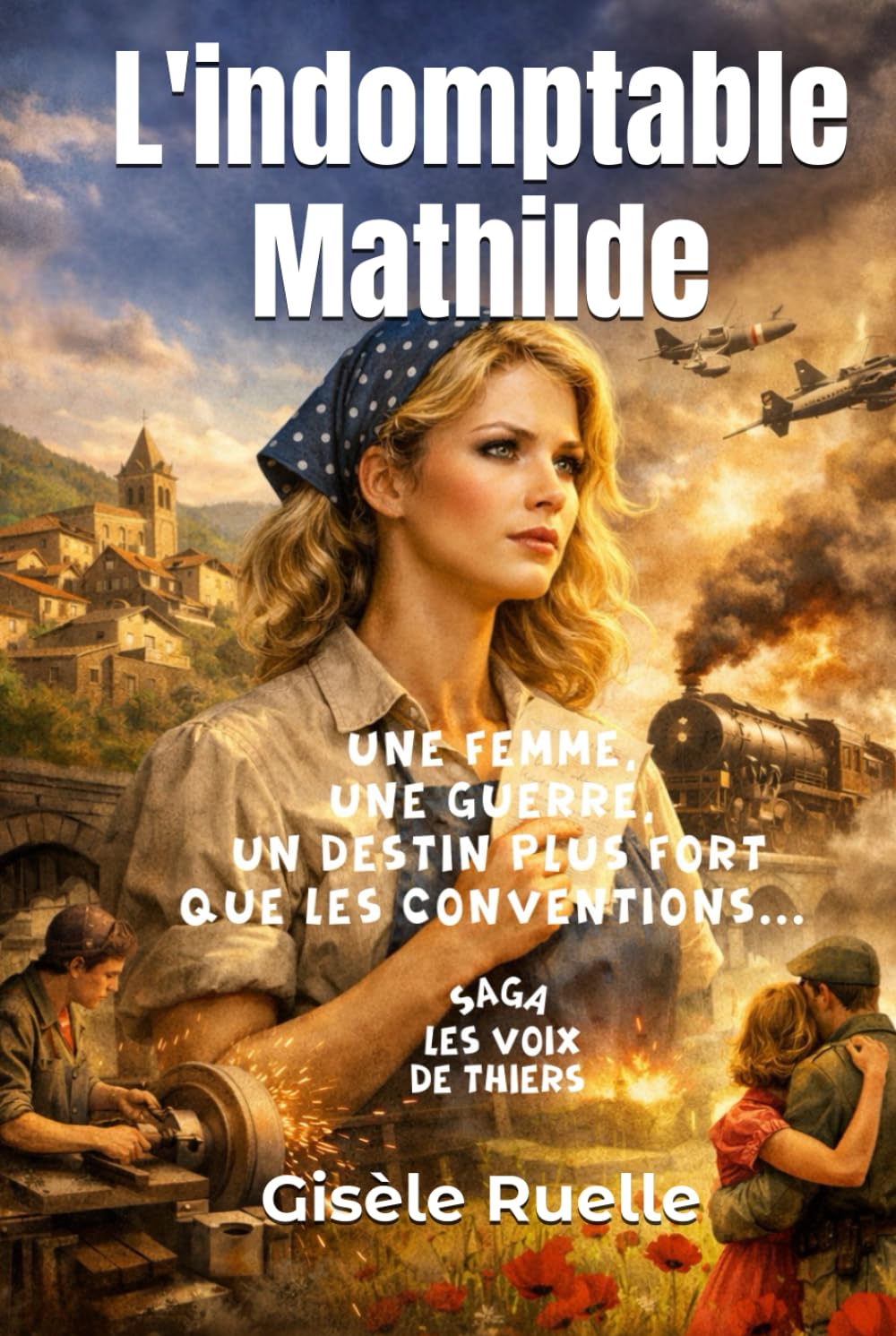 L'indomptable Mathilde: Une femme, une guerre, un destin plus fort que les conventions en terre auvergnate... (Saga familiale – Les voix de Thiers)