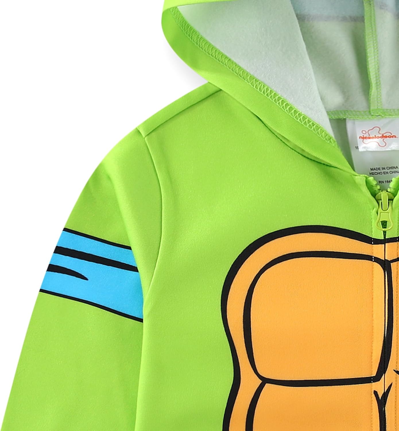 Nickelodeon Teenage Mutant Ninja Turtles TMNT Leonardo Boys Full Zip Up Hoodie for Toddler and Big Kids - Image 4