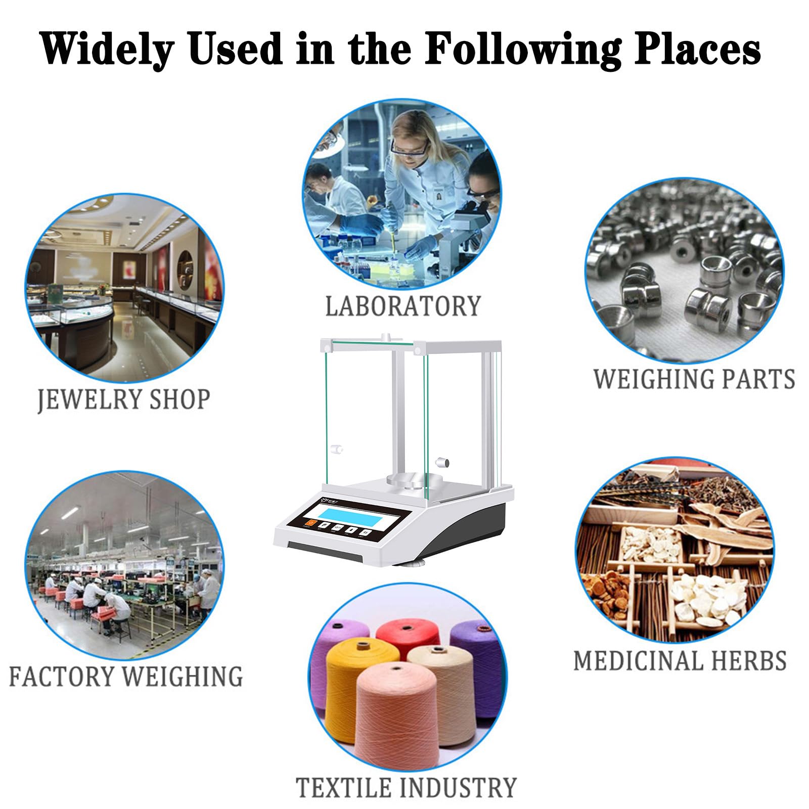 Elektroniczna Waga Analityczna, Precyzyjna Waga Cyfrowa 0,001G, Z Osłoną Przeciwwietrzną, Do Sklepu Jubilerskiego/Laboratorium/Zakładu Chemicznego(310G/0,001G)