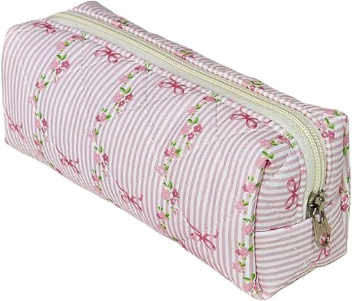 Miniatura 2 de Estuche para lápices lindo para niñas estético, bolsa de lápices con cremallera, estuches para bolígrafos, suministros escolares, bolsa de Un lindo