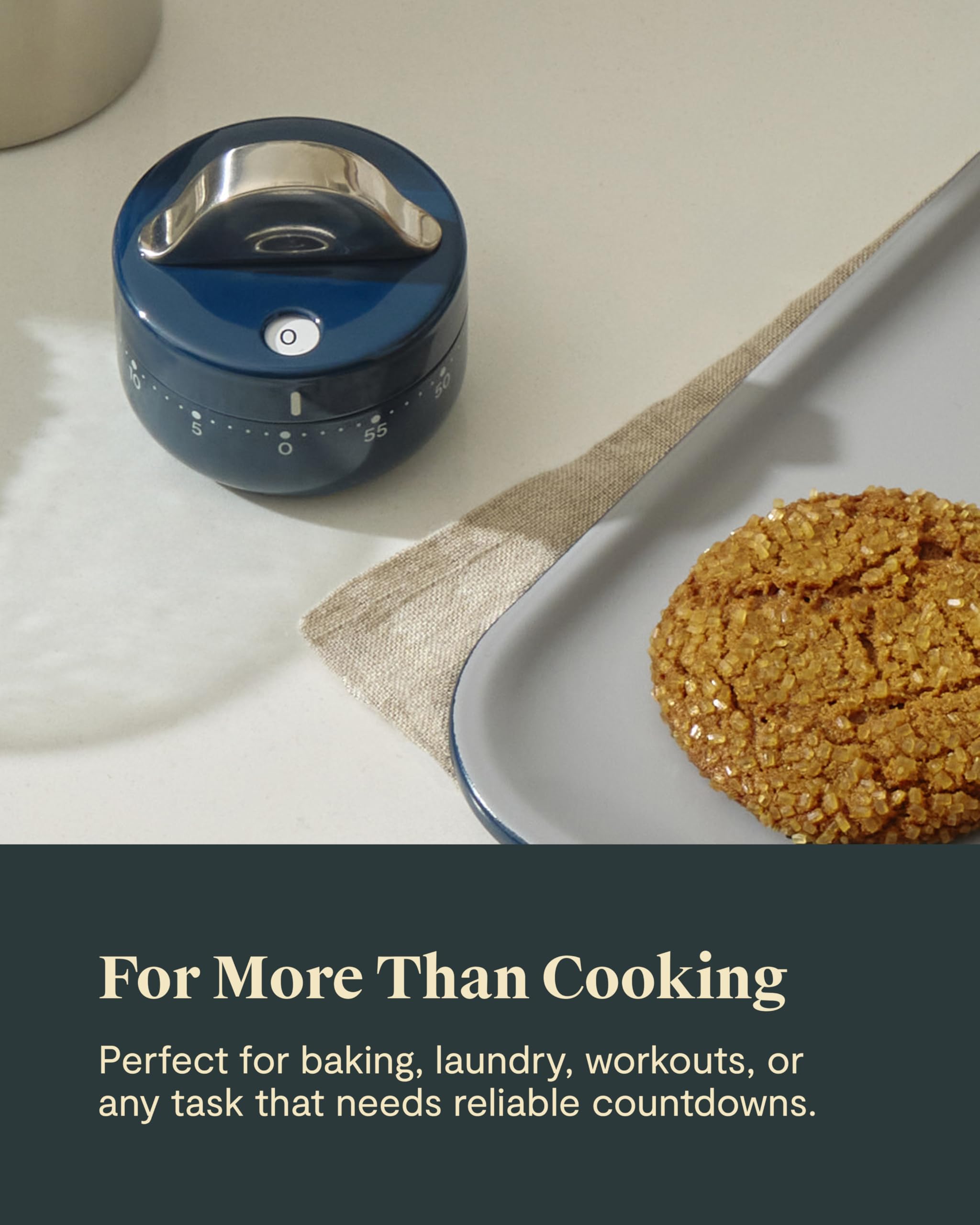 Amazon.com: Caraway Mechanical Kitchen Timer - Stainless Steel 60