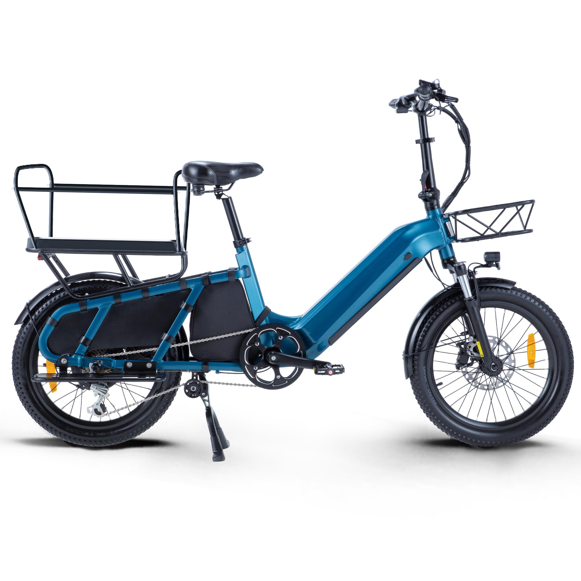 Velo Electrique pour Adultes, Freins à Disque Hydrauliques, VéLo électrique avec 48v 20ah Batterie Amovible, Cargo Ebike 25km/H Ebike