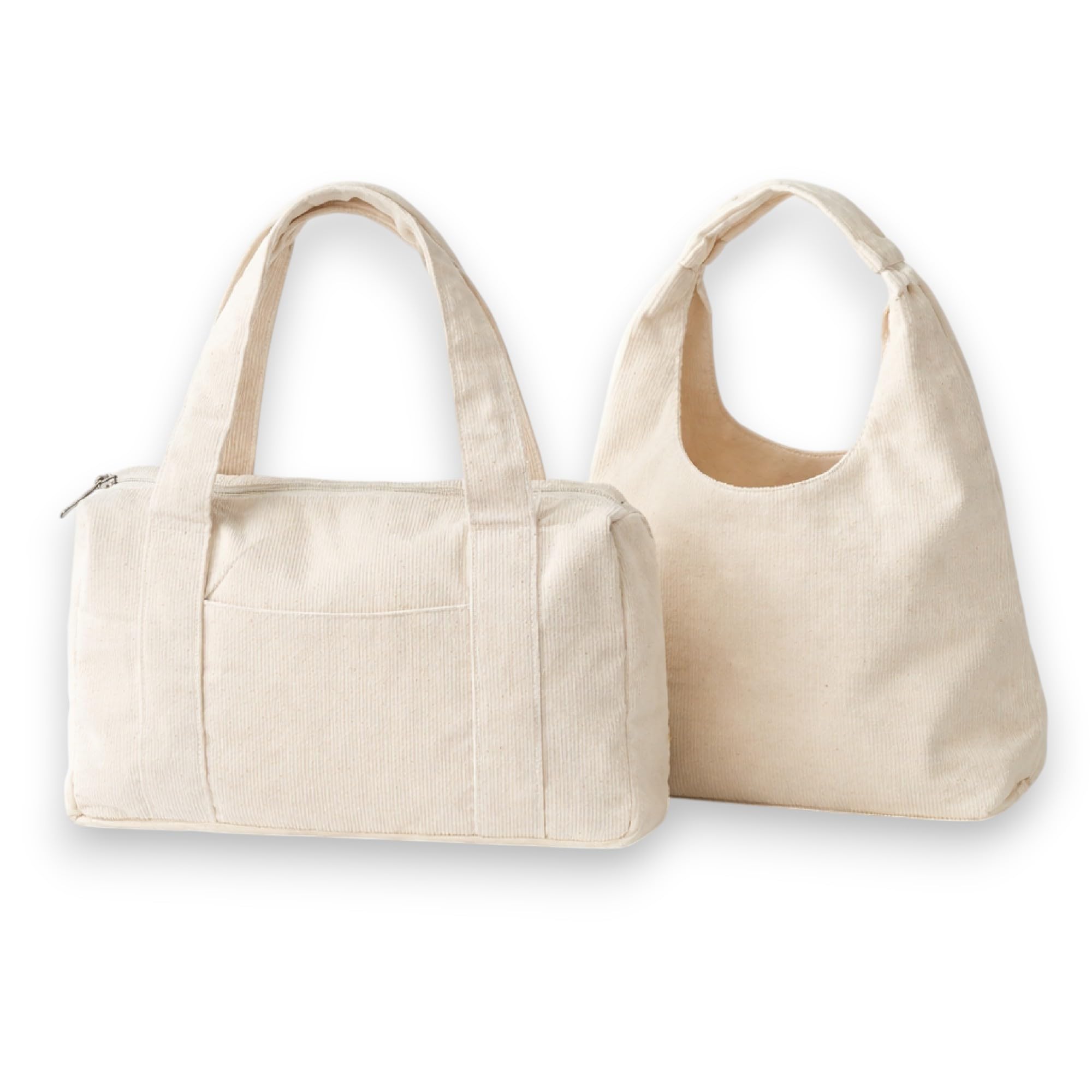 CARRI Velvet Mini Handbag and Hand Pouch Combo, Cream, Handcrafted, Set of 2-picture-29