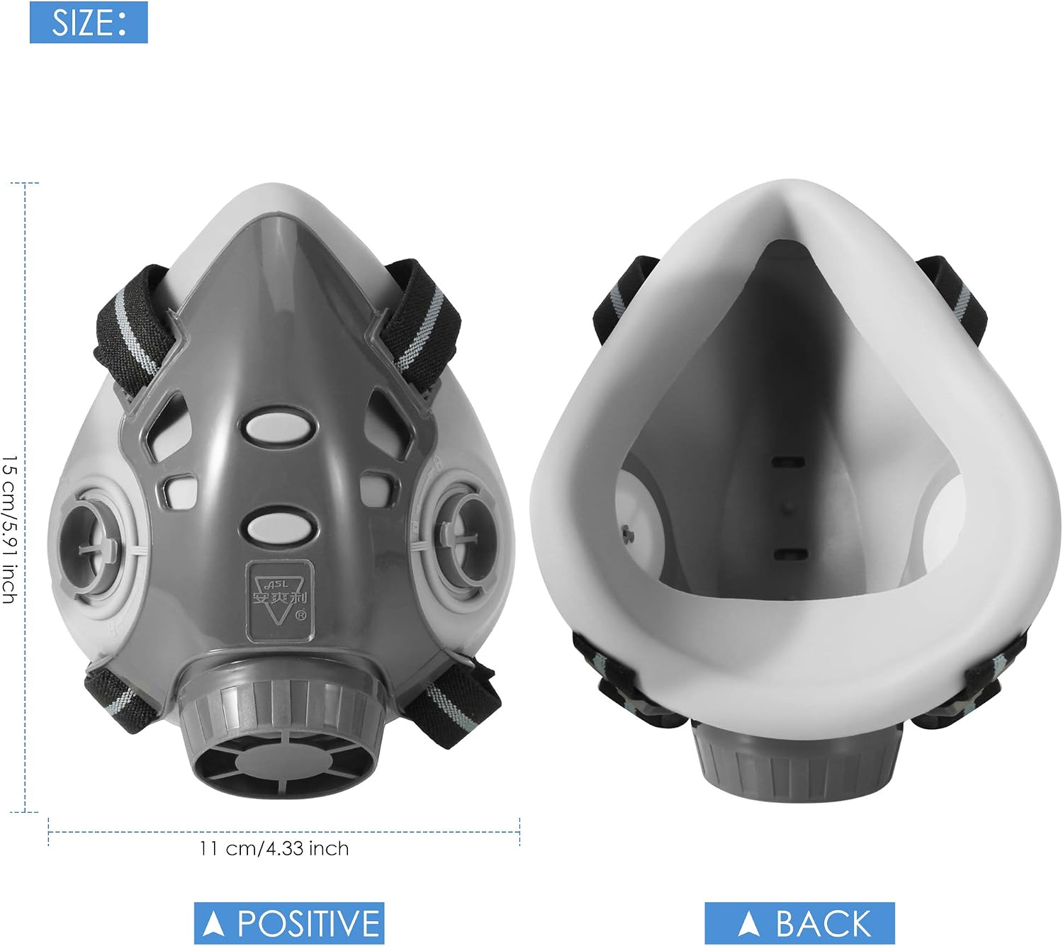DK177 Reusable Half Face Cover with Extra Filters Comfort Half Facepiece Cover