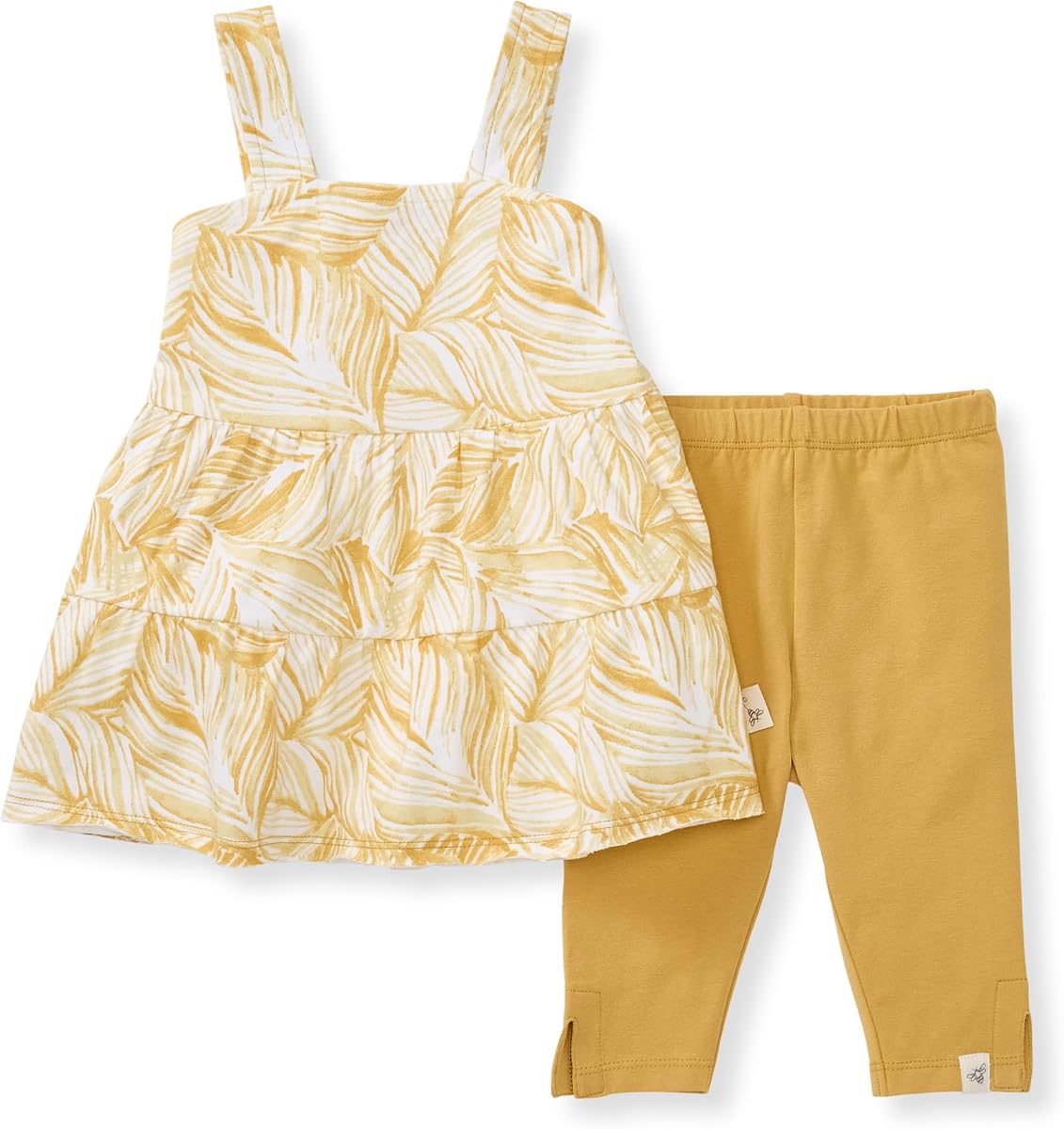 Burt's Bees Baby Baby Girls Top and Pant Set, Tunic and Leggings Bundle, 100% Organic Cotton