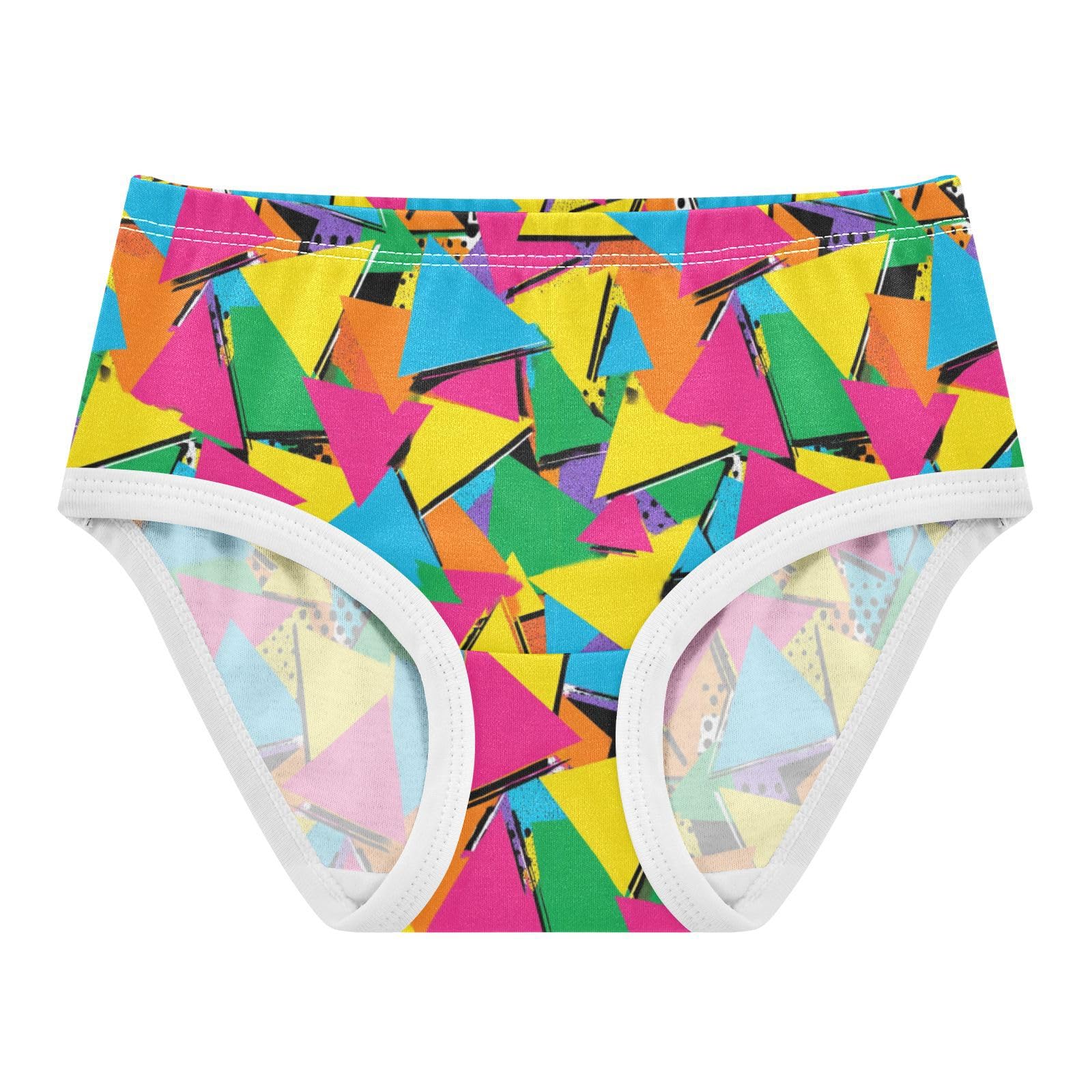 Triangles Girls Exclusive Briefs Colorful Cotton Underwears Bikini Panties for Baby Toddler Girl 2T