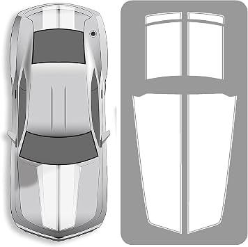 GRAPHIX EXPRESS Camaro Rally Racing Stripes White Vinyl Sticker, Hood, Trunk, and Spoiler Stripes Graphics Kit, DIY Vinyl Decal Wrap Front and Rear Compatible with Chevrolet Camaro 2010-2015