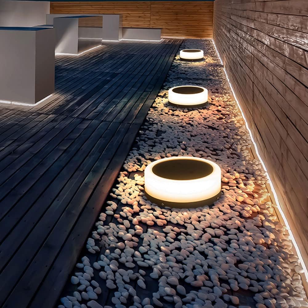 Solar Post Lights,Modern Simplicity Outdoor Landscape Column Lamp,Stainless Steel Housing Waterproof Lantern Style Lamp,Gate Bollard Pillar Light,Decorations Lighting for Garden Deck Patio