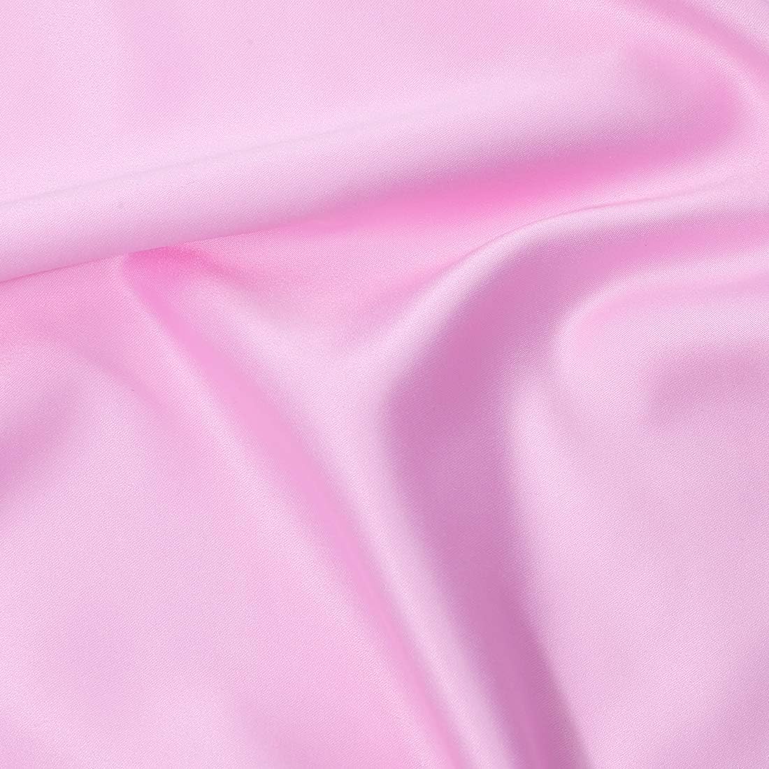 sourcing map Luxury Satin Oxford Pillowcases, Pair of 2 Pink Pillow Shams 20 x 26 Inch with Envelope Closure - Image 5