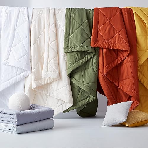 Miniatura 9 de SunStyle Home Edredón King marrón, ligero, reversible, para todas las estaciones, suave y acogedora, manta acolchada de plumón alternativo (108 x 90