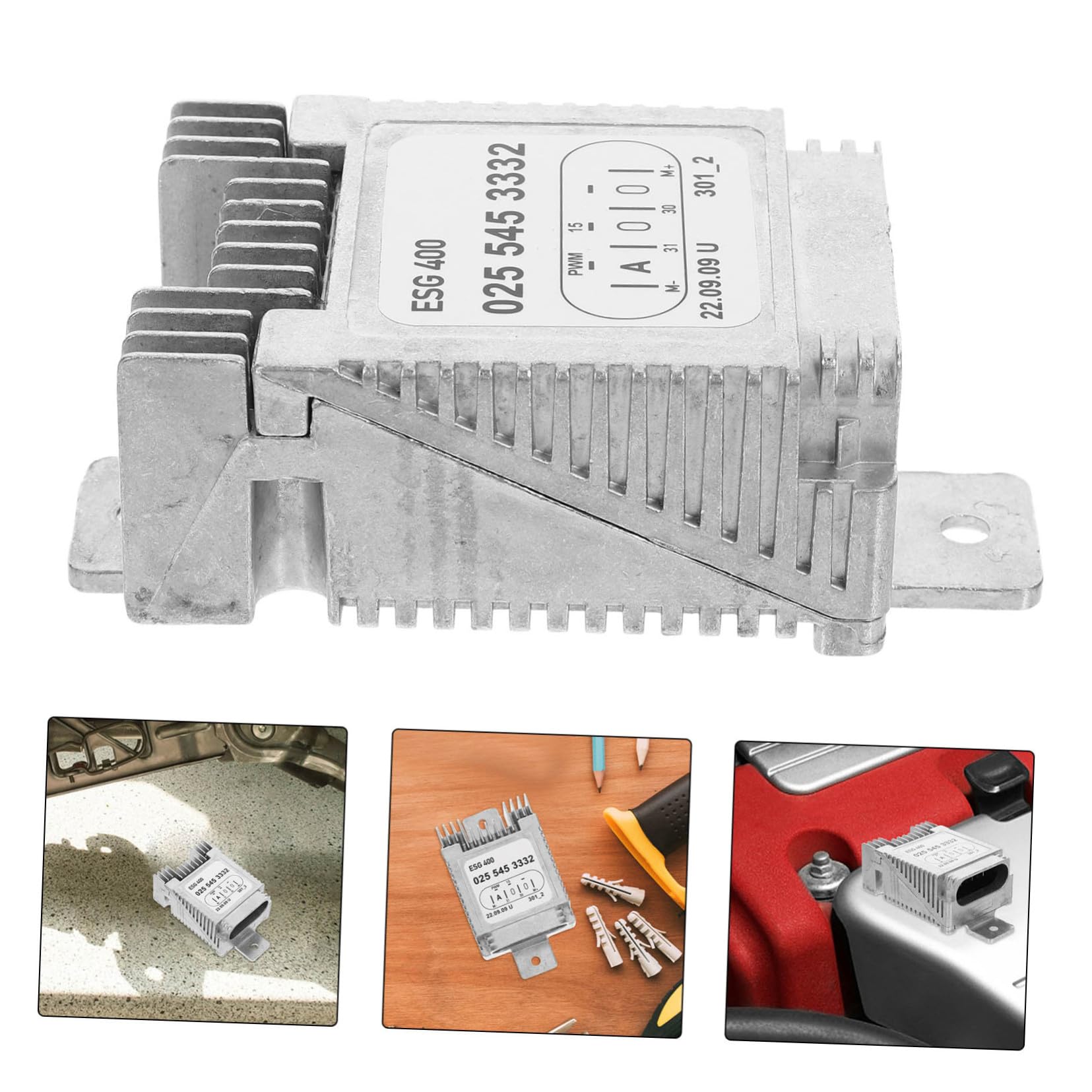 Resistenza Motore Ventilatore Auto Compatibile con Modulo Controllo Ventola Raffreddamento Radiatore Motore Ventilatore Sostituzione Resistenza