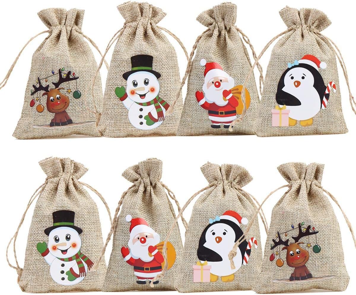 Christmas bags with drawstrings