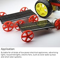Vista 5 de MECCANIXITY Mini célula de panel solar 1V 80mA 0.08W 1.181 in x 0.984 in para proyecto de energía eléctrica DIY paquete de 5