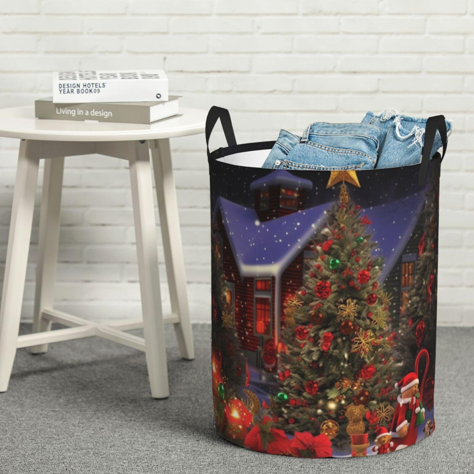 Panier à linge pliable Christmas Cheer pour ranger la chambre